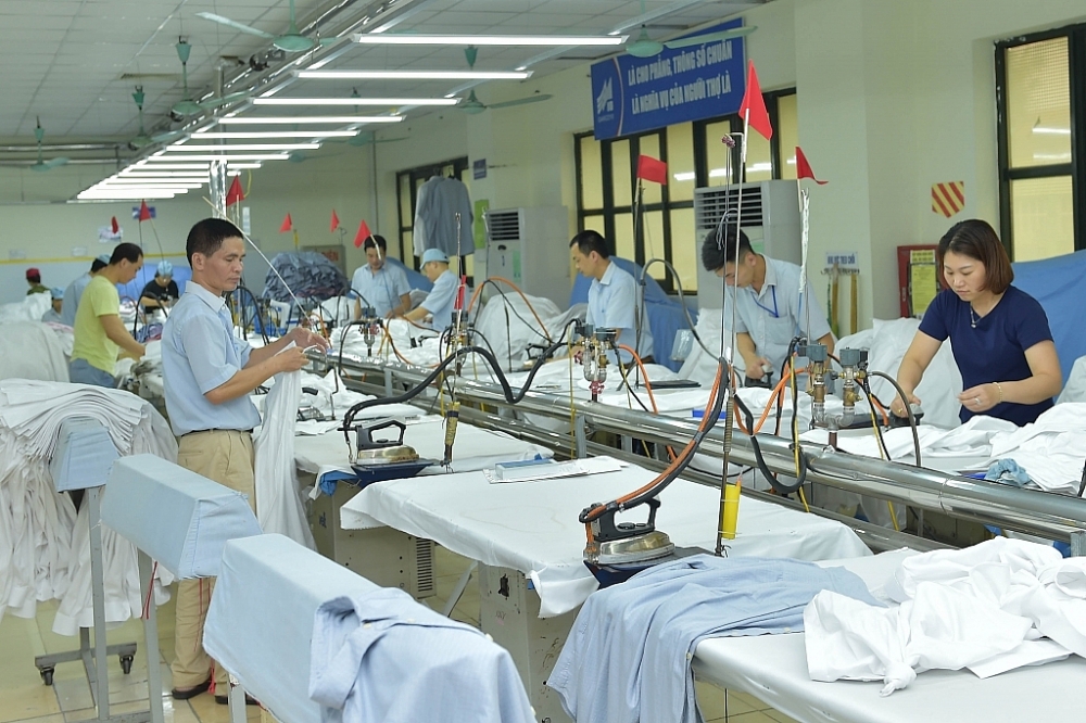 Xuất nhập khẩu Việt Nam mặt háng chủ yếu là dệt may sang Canada. Ảnh: N.Thanh