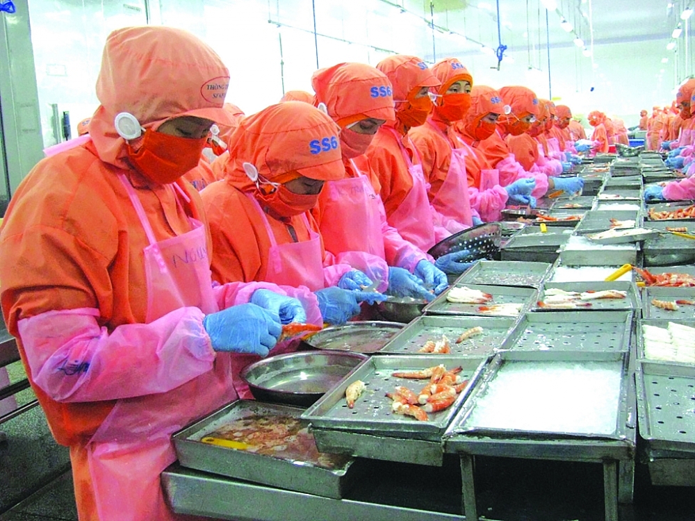 Xuất khẩu thủy sản gặp khó vì quy định thay đổi liên tục, để đạt được mục tiêu xuất khẩu, ngoài việc thúc đẩy, mở rộng thị trường thì việc giám sát tốt dịch bệnh, quản lý chất lượng thủy sản là một nhiệm vụ quan trọng. Ảnh: N.Thanh