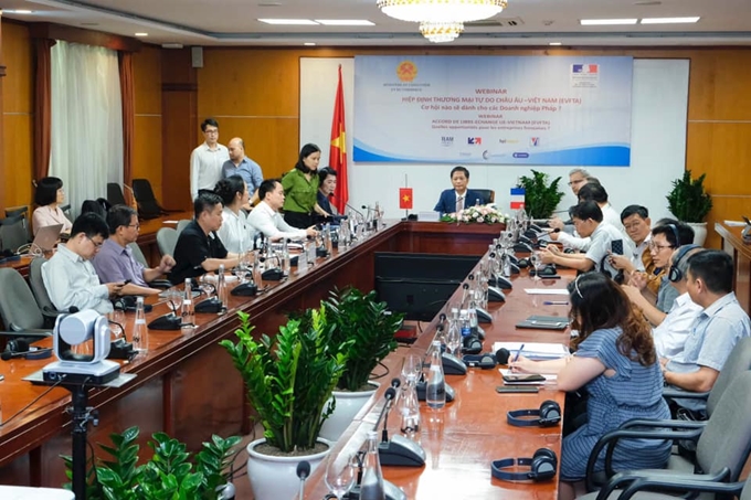 Hội thảo trực truyến về Hiệp định thương mại tự do Việt Nam – Liên minh châu Âu (EVFTA) 