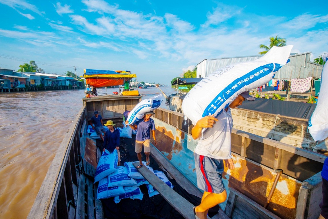 Cá tra Nam Việt kỳ vọng trở về vị trí dẫn đầu ngành công nhân vận chuyển thức ăn cho cá tra do Navico sản xuất (Ảnh: D.T)