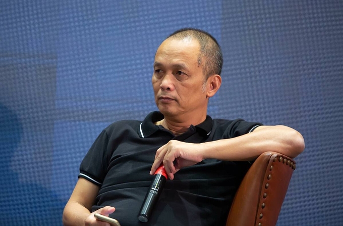 Ông Nguyễn Thành Nam, cựu Tổng giám đốc FPT, hiện là Nhà sáng lập Đại học Funix tại sự kiện ngày 28/11 ở TP HCM. Ảnh: Thế Danh.