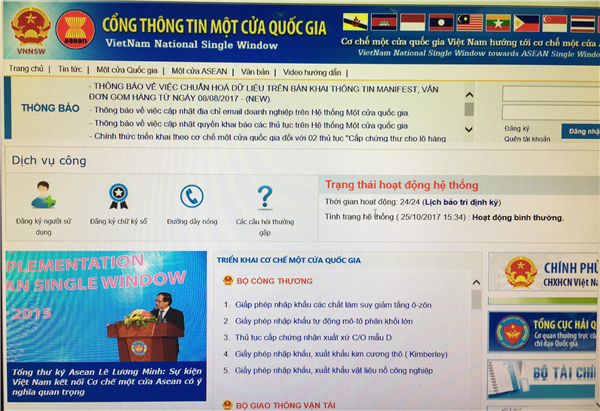 Hóa chất nhập khẩu có thể khai báo qua Cổng thông tin NSW từ 25/11/2017